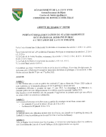 Arrêté occupation domaine public – Fête foraine