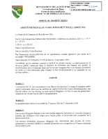 Arrêté municipal permanent pour l’année 2026