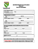 Fiche sanitaire périsco